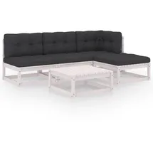 vidaXL Modell 18 Loungeset weiß