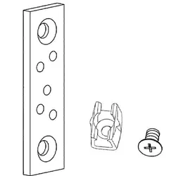 Geze Zugstangenführung m.Dübelplatte f.Zugst.8mm Oberfläche verz.