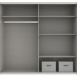 WIMEX Norderstedt 180 x 210 x 64 cm weiß/glas weiß/weiß