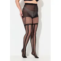 Ulla Popken Strumpfhose in schwarz | 54-56