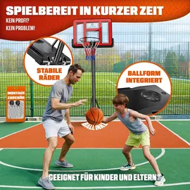 Kesser Basketballkorb 160-210 cm Rot