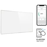 Klarstein Wonderwall Smart Infrarotheizung 50x90cm App 450W Wochentimer IP24