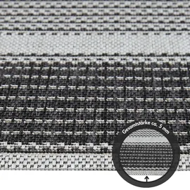 Andiamo Outdoorteppich Arizona anthrazit, 133 x 190 cm