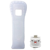 OSTENT Motionplus Motion Plus + Silikonhülle kompatibel für Nintendo Wii Remote Controller Spiel Farbe Weiß