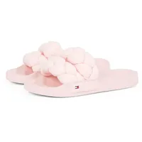 Tommy Jeans TJW BRAIDED Slide Damen, Pantolette in rosa,