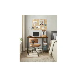 VASAGLE Schreibtisch braun rechteckig, 4-Fuß-Gestell schwarz 100,0 x 50,0 cm