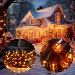 Lichterkette Warmweiß 10,5m Timer