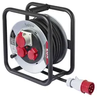 Sygonix SY-10236114 Kabeltrommel 20m Schwarz CEE-Stecker 16A 5polig