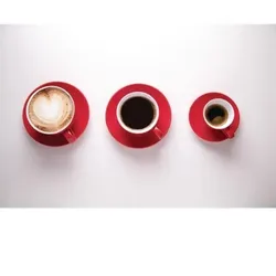 Olympia Cafe Kaffeetassen rot 22,8cl