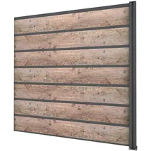 Gutta Sichtschutzelement 194 x 186 cm Anthrazit WPC