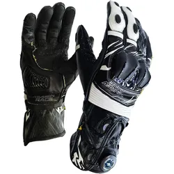 MUGENRACE Cowy Motorrad Handschuhe, schwarz-weiss, Größe L für Männer