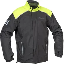 Halvarssons Bofallet Regenjacke - Schwarz/Neon-Gelb - XL