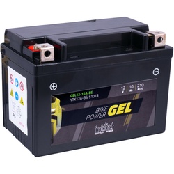 Intact GEL12-12A-BS Bike-Power GEL 10Ah Motorradbatterie (DIN 51013) YTX12A-BS