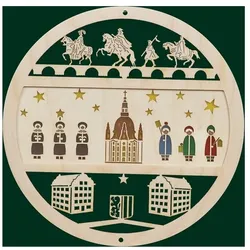 Glässer Erzgebirge Fensterbild Dresdner Frauenkirche