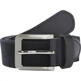 Babista Herren Stretchgürtel Leder/Polyester/Viskose/Elasthan dunkelblau 100