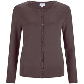 CASH-MERE.CH Strickjacke in Grau-Taupe Melange S
