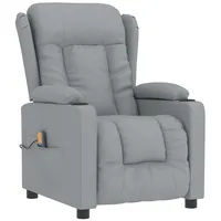 VidaXL Massagesessel Hellgrau Stoff