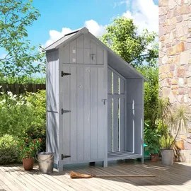 Outsunny Geräteschrank 5,15 x 1,29 m Grau