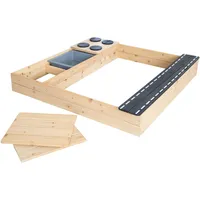 Roba Sandkasten mit Straße Herd und Spielwanne, Braun