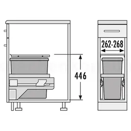 HAILO Euro Cargo S 30 l Grau
