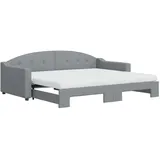 vidaXL Tagesbett 90 x 200 cm Hellgrau
