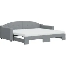vidaXL Tagesbett 90 x 200 cm Hellgrau