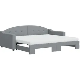 vidaXL Tagesbett 90 x 200 cm Hellgrau