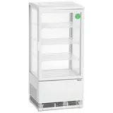 Bartscher Mini-Kühlvitrine 78 l weiß