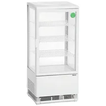 Bartscher Mini-Kühlvitrine 78 l weiß