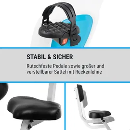 capital sports Azura Air Heimtainer, F Bike mit Magnet-Widerstand, Heimtrainer-Fahrrad Klappbar, Fitness Fahrrad Heimtrainer für Ausdauertraining ... - Weiß