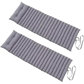 Red deco 2er Set Liegematratzen 180 x 0 x 0 cm Anthrazitgrau