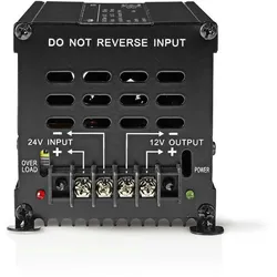 Nedis Stromwandler - Auto Angetrieben - 24 V DC - 12 V DC - 240 W - Schraubklemme - Ausgestattet mit einer Sicherung - Schwarz