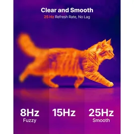 Vevor Wärmebildkamera für Android, 320x240 Super IR 160x120 IR-Auflösung Thermobildkamera für Smartphone Tablet mit USB-C Anschluss, 25Hz Infrarotkamera mit 15 Farbpaletten für -20°C-550°C Inspektion