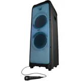Medion X61200 (Partylautsprecher inkl. Mikrofon, Karaoke Partybox, Bluetooth, Lautsprecher