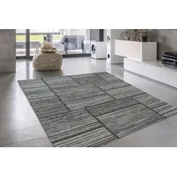 Teppich MY HOME "Heidi" Gr. 4, beige (natur, grau), B:160cm H:6mm L:230cm, Baumwolle, Kunstfaser, Wolle, Teppiche, Wohnzimmer