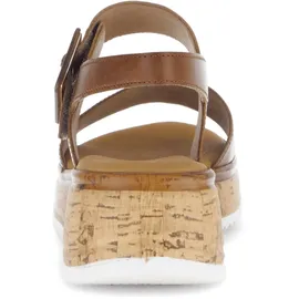 Gabor Damen, Riemchensandalen, Frauen Sandalen,Sandaletten,Sommersandalen,bequem,flach,Sommerschuhe,Strandschuhe,Camel (LDS/S.Kork),40 EU 6.5 UK