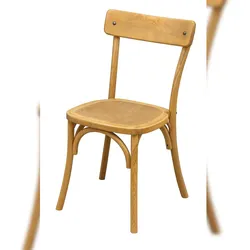 BISCOTTINI INTERNATIONAL ART TRADING Biscottini Moderne Restaurantstühle L46xDP45xH85 - Esszimmerstühle - Küchenstühle - Vintage-Stuhl aus Eschenholz - Rustikaler Stuhl