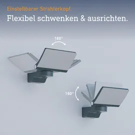Steinel Außenstrahler Aluminium, Kunststoff 18,1 cm ohne Bewegungsmelder schwarz