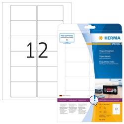 HERMA Video-Etiketten 5070 weiß 78,7 x 46,6 mm