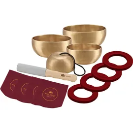 Meinl Sonic Energy Klangschalen Set Universal Series – 250/400/500/600 g – Für Meditation & Klangheilung – Inkl. Hülle, Filzring & Reiber (SB-U-1750)