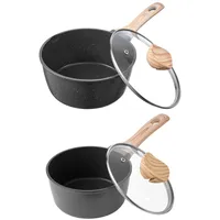 Vevor Topf-Set 4-tlg. Kochtopf + Gemüsetopf + Milchtopf + Glasdeckel