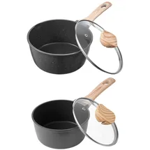 Vevor Topf-Set 4-tlg. Kochtopf + Gemüsetopf + Milchtopf + Glasdeckel