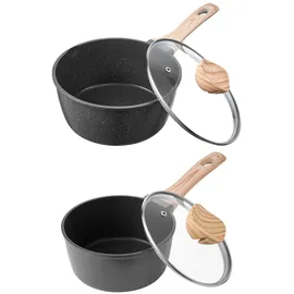 Vevor Topf-Set 4-tlg. Kochtopf + Gemüsetopf + Milchtopf + Glasdeckel