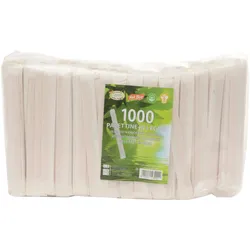 Paperlynen Rührstäbchen aus Holz für Kaffee 115x6x1,1 mm einzeln verpackt - Material: Holz -  10000 Stück
