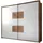Z2 Schwebetürenschrank Capri 280 x 230 x 63 cm Weiß
