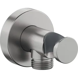 Duravit Wandanschlussbogen Edelstahl gebürstet