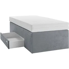 Westfalia Schlafkomfort Boxspringbett 90 x 200 cm Grau