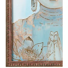 Beliani Canvas Moville Abstraktes Muster Gold