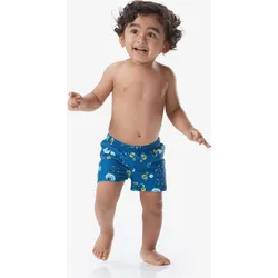 Windel-Badehose Boxer Baby waschbar blau bedruckt blau|grün 73-75cm 12M