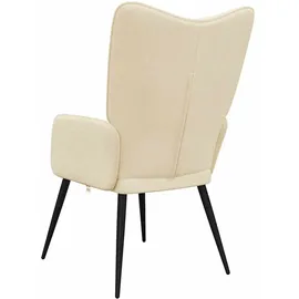 vidaXL Relaxsessel Creme Stoff